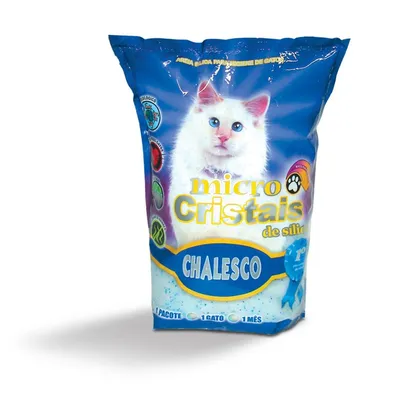 Areia Higiênica Chalesco Micro Cristais de Sílica para Gatos 1,8 kg