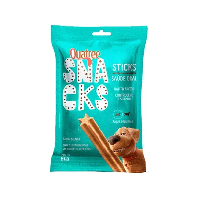 Petisco Quatree Snacks Sticks para Cães de Porte Pequeno 60 g