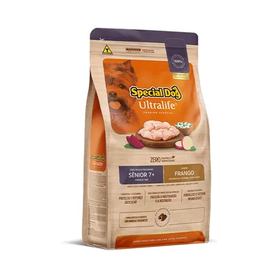 Ração Special Dog Ultralife Sênior Frango para Cães de Raças Pequenas 7+ 15 kg