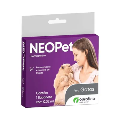 Antipulgas Ouro Fino Neopet para Gatos até 8 Kg – 0,32 ml