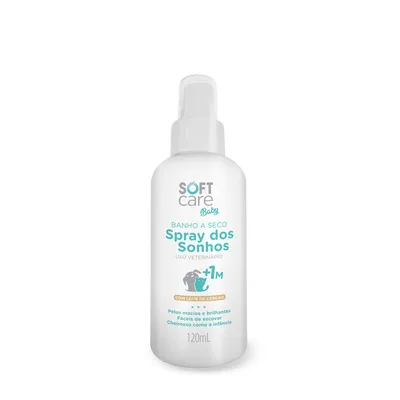 Banho a Seco 1 Mês+ Spray dos Sonhos Soft Care Baby