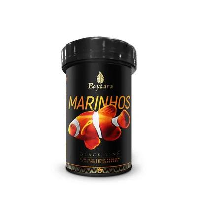 Ração para Peixes Marinhos Black Line P Poytara