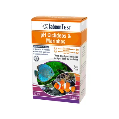 Test pH Ciclideos e Marinhos Labcon Alcon