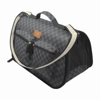 Bolsa de Transporte Fechada Luxo Fábrica Pet Grey