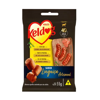 Petisco Keldog Bifinho Mini Linguiça Artesanal