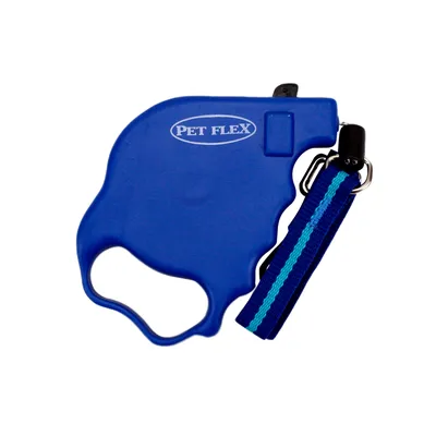 Guia Retrátil Premium Pet Flex Azul