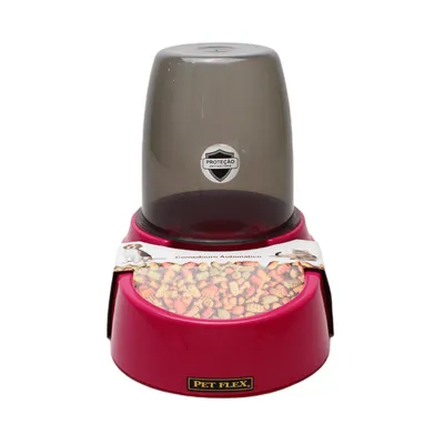 Comedouro Automático Pet Flex Rosa