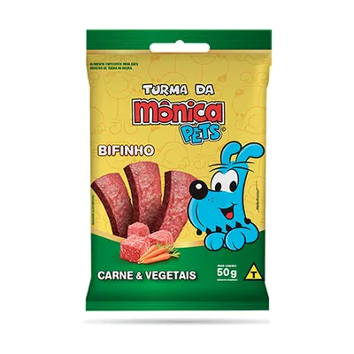Bifinho Turma da Mônica Cães Adultos Carne e Vegetais