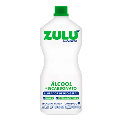 Álcool Líquido com Bicarbonato Zulu Eucalipto