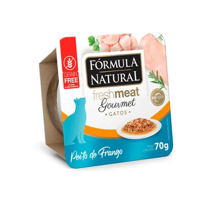Ração Úmida Fórmula Natural Fresh Meat Gourmet Gatos Adultos Peito de Frango