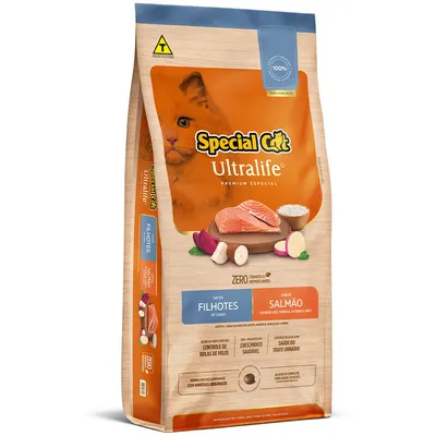 Ração Special Cat Ultralife Gatos Filhotes Salmão