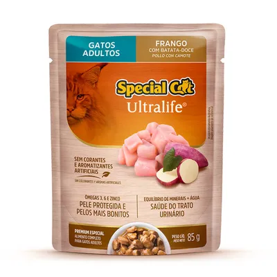 Ração Úmida Special Cat Ultralife Gatos Adultos Frango