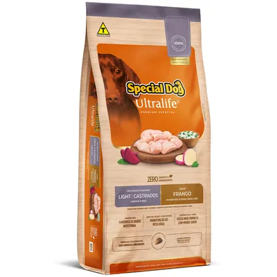 Ração Special Dog Ultralife Light Cães Castrados Raças Pequenas Frango