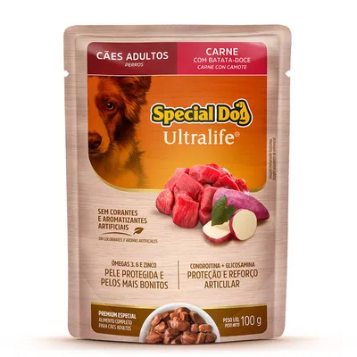 Ração Úmida Special Dog Ultralife Cães Adultos Carne