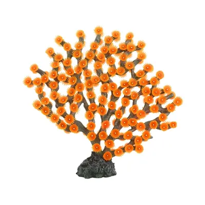 Enfeite de Silicone Soma Invert Gorgonia Florida Laranja