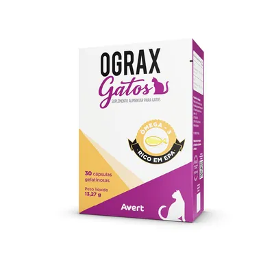 Ograx Gatos Suplemento Alimentar Avert