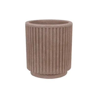 Vaso SP27 Cilindro Fosco 20 x 23cm Antique Castanho Vasart