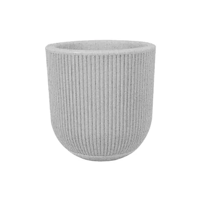 Vaso SP27 Fosco 29 x 29cm com Prato Branco Vasart