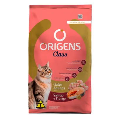 Ração Origens Class Gatos Adultos Salmão e Frango