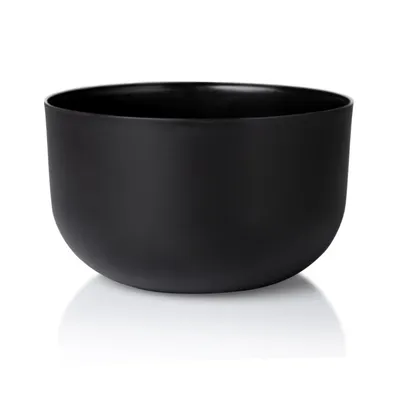 Cachepô Cuia Due Vasos Raiz Preto Fosco