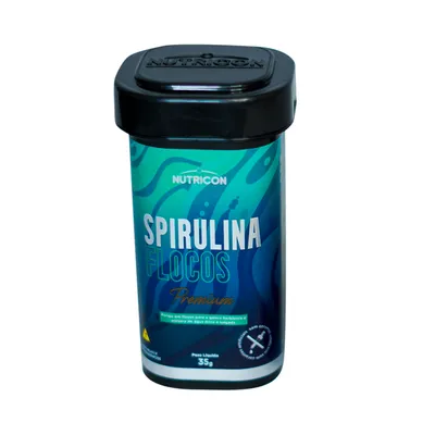 Ração Spirulina em Flocos para Peixes Nutricon