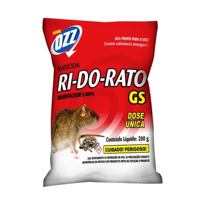 Raticida Ri-do-Rato em Grãos Home Ozz