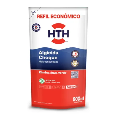 Refil Algicida de Choque Solução Água Verde HTH
