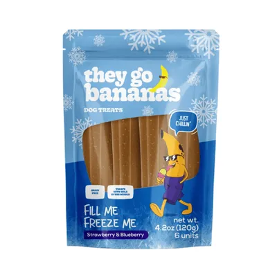 Petisco Fill Me Freeze Me Morango e Blueberry Cães Adultos Papaya Pets