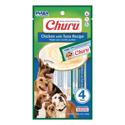 Petisco Churu Frango e Atum para Cães