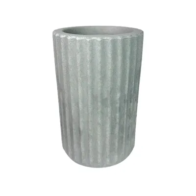 Vaso Roma Frisado Branco Carrara Vasos Vogue
