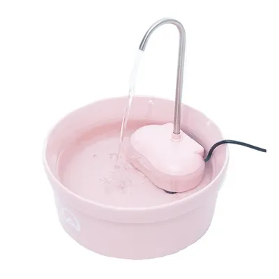 Fonte Bebedouro e Purificador Aqua Porcelain Amicus Bivolt Rosa
