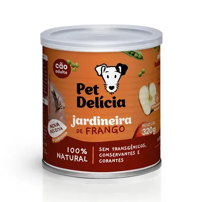 Ração Úmida Pet Delícia Cães Jardineira de Frango