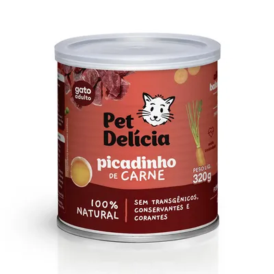 Ração Úmida Pet Delícia Gatos Picadinho de Carne