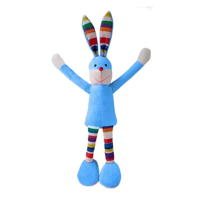 Brinquedo Pelúcia Coelho Pernudo Azul Fabrica Pet