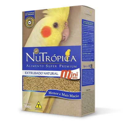 Ração Nutrópica para Calopsita Extrusado Natural Mini Bits