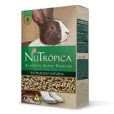 Ração Nutrópica Extrusada Natural para Coelhos Adultos