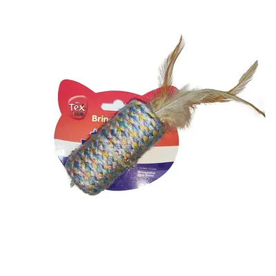 Brinquedo Crochê com Penas Tex Pets