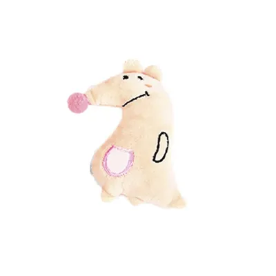Brinquedo Pelúcia Mini Zoo Canguru com Catnip Tex Pets Bege