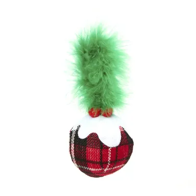 Brinquedo Bola de Natal com Penas Savana Pet