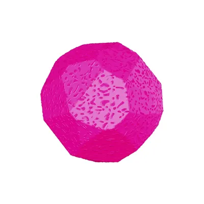 Brinquedo Bola Maciça Rocky Ball Stark Pet Rosa