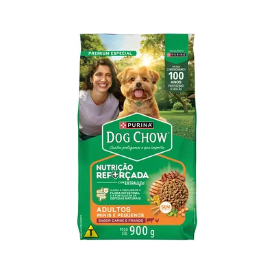 Ração Dog Chow Cães Adultos Minis e Pequenos Carne, Frango e Arroz