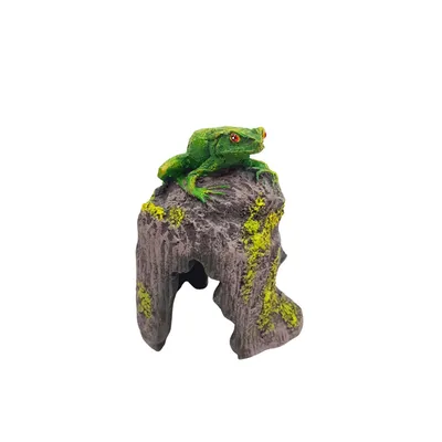 Enfeite para Aquário Sapo Tronco Aquária