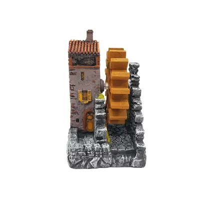 Enfeite para Aquário Torre com Moinho Aquária