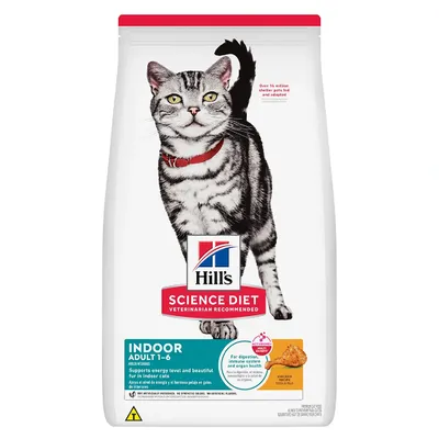 Ração Hill's Science Diet Indoor Gatos Adultos Castrados Sabor Frango