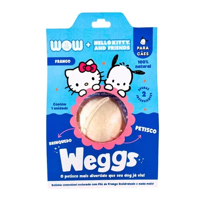 Petisco Weggs para Cães Hello Kitty Frango Wow
