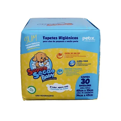 Tapete Higiênico Super Secão Baby Slim 60x55cm