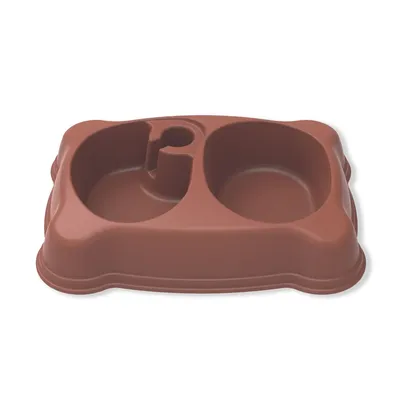 Comedouro e Bebedouro Plast Pet Terra Vermelha