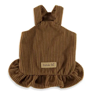 Jardineira para Cães Bichinho Chic Marrom