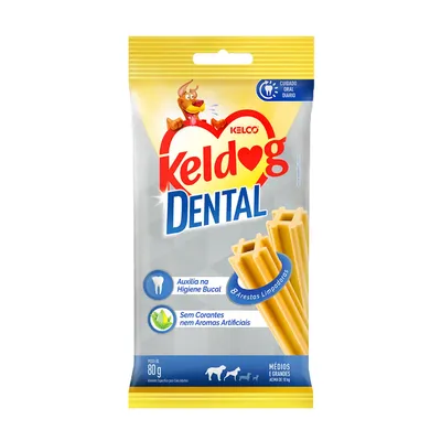 Petisco Keldog Higiene Bucal para Cães Médios e Grandes