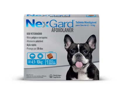 NexGard Antipulgas e Carrapatos de 4,1 a 10kg para Cães